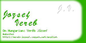 jozsef vereb business card